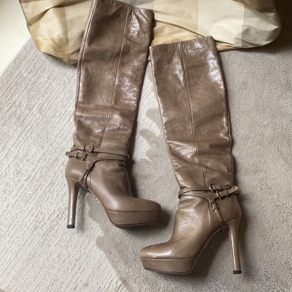Prada leather tall boots - Picture 3 of 12